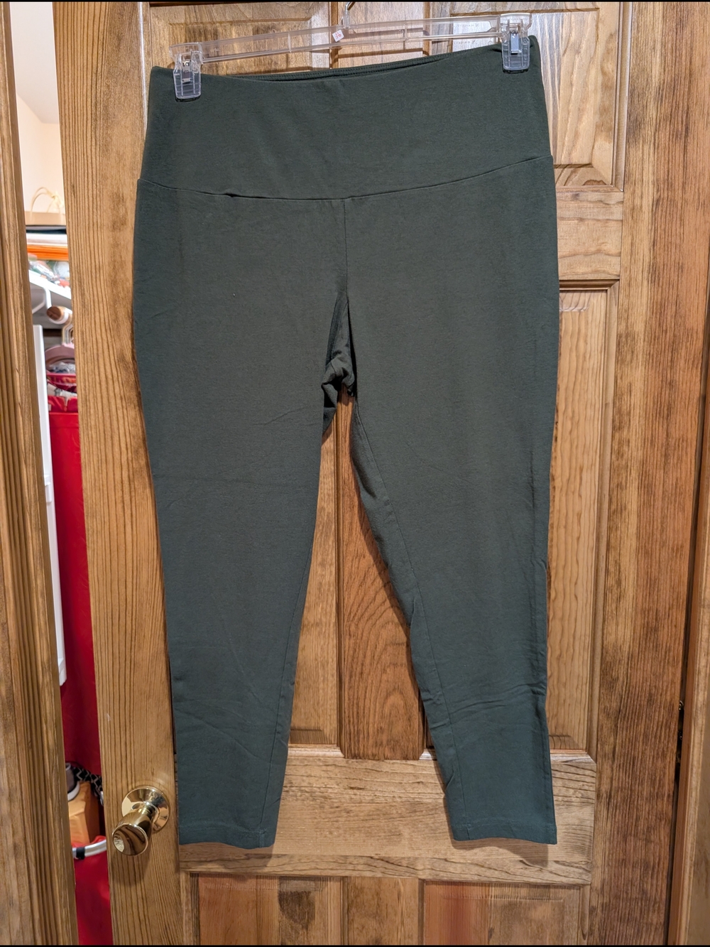 High-Rise Olive Green Leggings